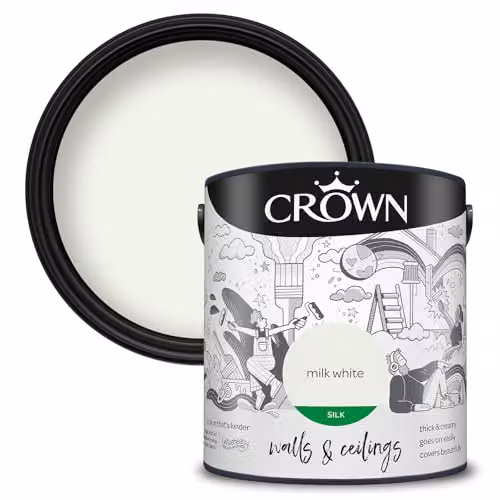 Crown Silk Satin Gloss Emulsion White 2.5 l
