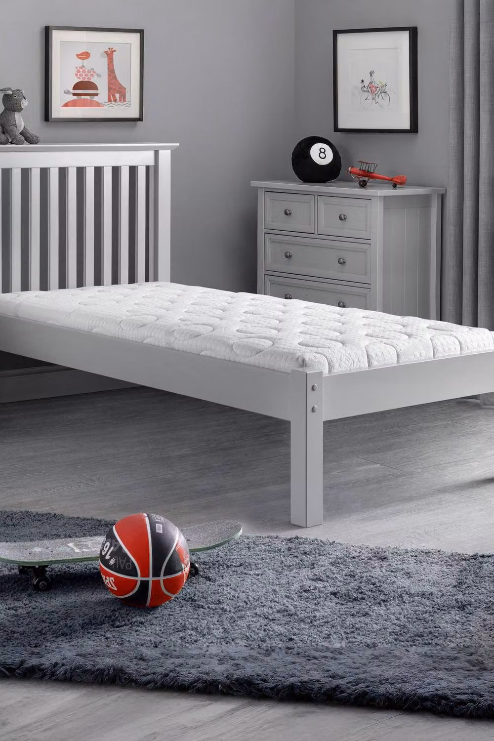 Julian Bowen Capsule Memory Foam Rolled Mattress in White, Small Double, W/D/H: 120 x 200 cm – 2