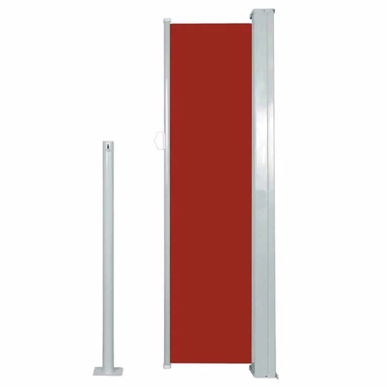Berkfield Home Red Retractable Side Awning, W/D/H: 300 x 120 x 120 cm
