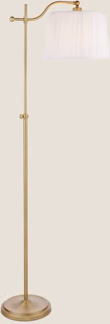Laura Ashley Hemsley Metal Floor Lamp in Gold/Brass