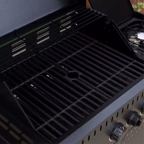 Charles Bentley Ottimo 310 3-Burner Gas BBQ in Grey with Built-in Thermometer, Side Burner and Cast-Iron Grids, W/D/H: 116 x 58 x 110 cm – 4