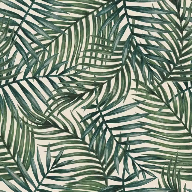 Terrys Chartwell Outdoor UV Water Resistant Printed Fabric in Beige and Green