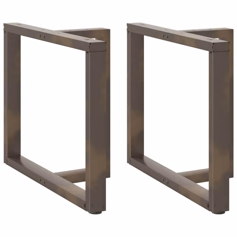 Berkfield Home T-Shaped Dining Table Legs, 2 Pieces, Anthracite Grey Steel, W: 100 cm, D: 35 cm, H: 72.5 cm