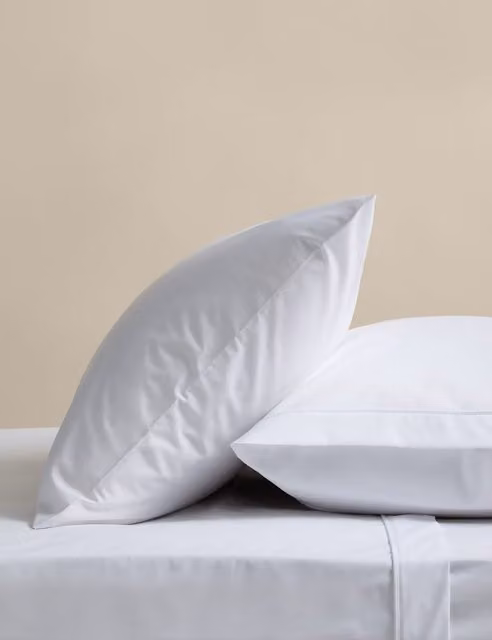 M&S 2 Pack Egyptian Cotton Pillowcases in White