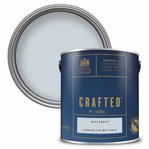 Crown Water-Based Matt Emulsion Paint in Blue Grey, 2.5L – 1