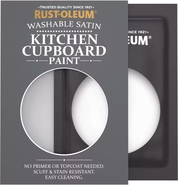 Rust-Oleum Kitchen Cupboard Satin Finish Tester Sachet in Moonstone, 10ml