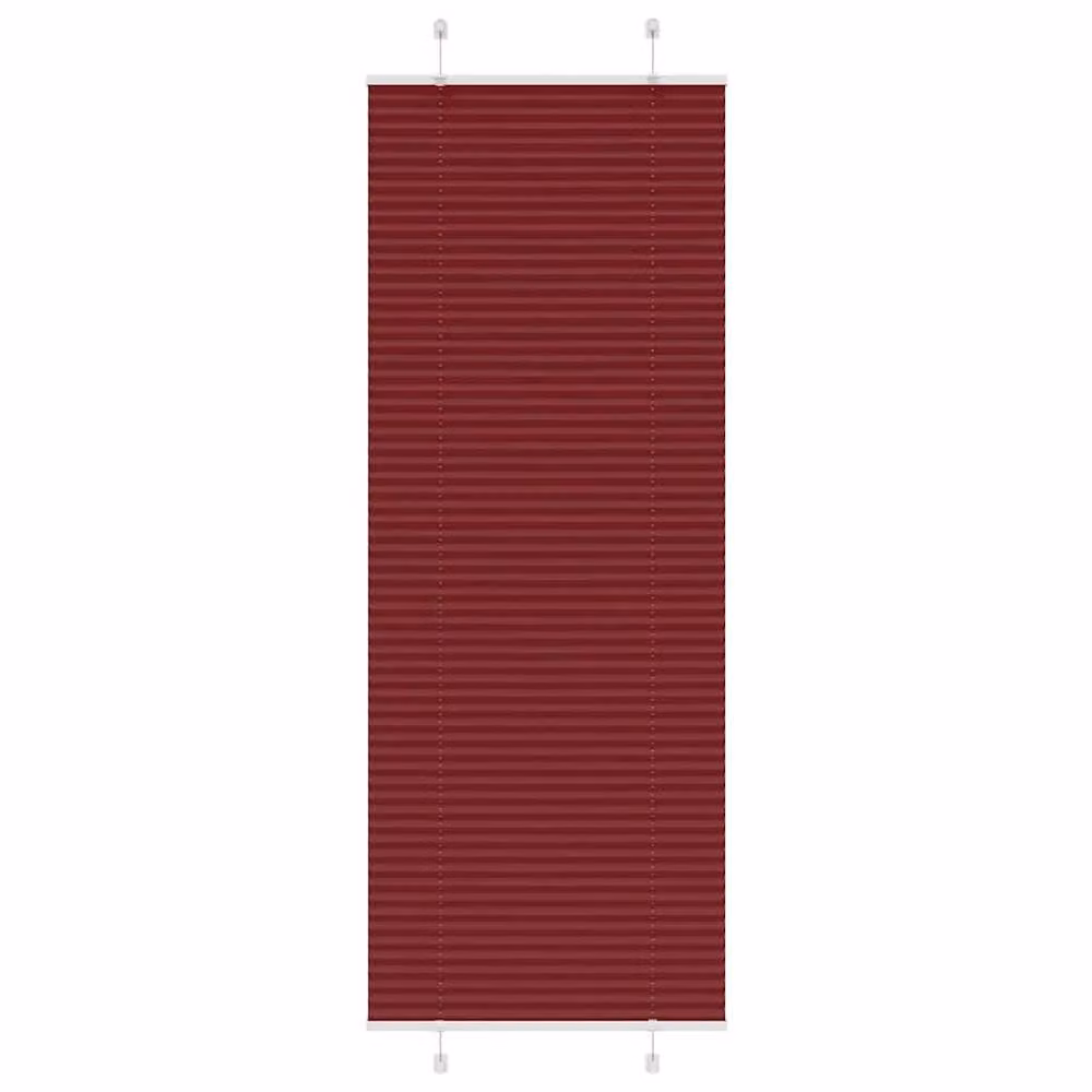 Berkfield Home Single Pleat Corded Blind in Bordeaux Red, W: 75 cm, H: 200 cm – 2