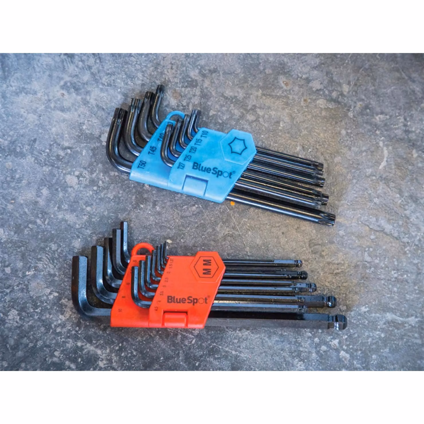 Bluespot Tools 13 Piece Long Arm Ball End Hexagon Key Set in Black and Multicolour Chrome Vanadium – 3