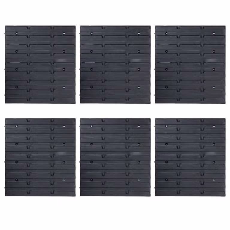 Berkfield Home 96 Piece Wall Mountable Storage Bin Kit in Red and Black
