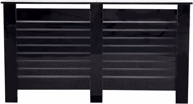 HMD Furniture Black High Gloss Wall Mounted Radiator Cover