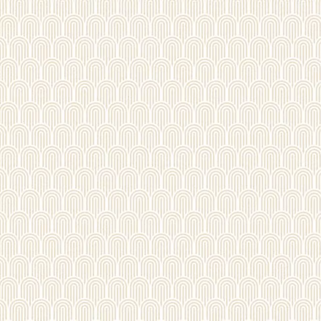 Hoopla Walls Retro Arch Wallpaper in Yellow and Beige