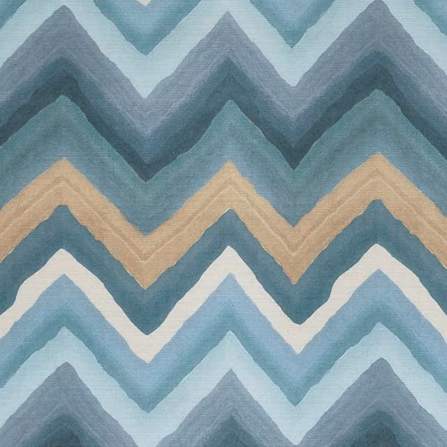 Prestigious Textiles Zendaya Fabric in Blue and Green