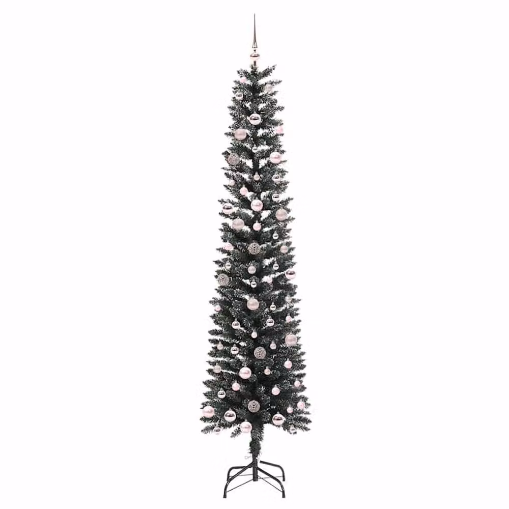 Berkfield Home Elegant Green Artificial Christmas Tree with 300 LEDs, W/D/H: 58 x 58 x 240 cm – 3