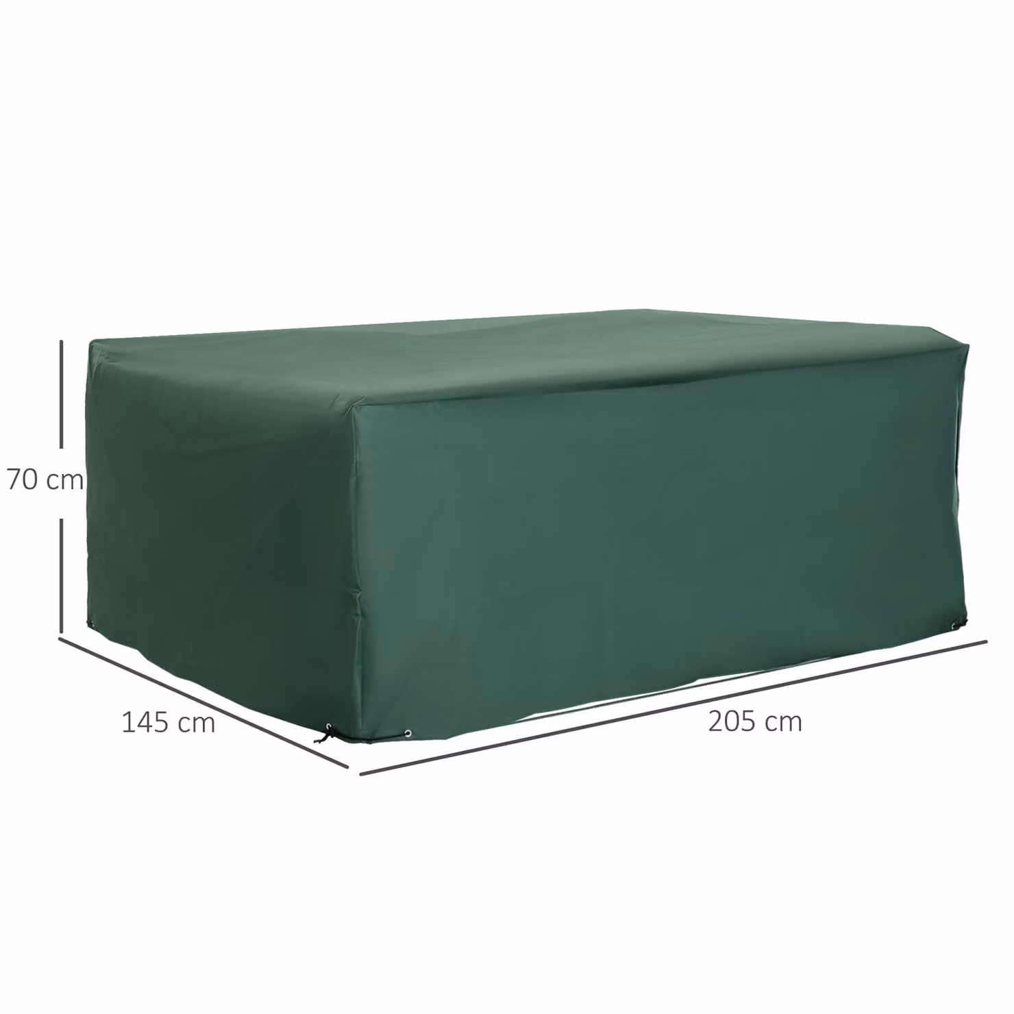 Outsunny Waterproof 600D Oxford Garden Furniture Cover in Green, W/D/H: 205 x 145 x 70 cm – 2