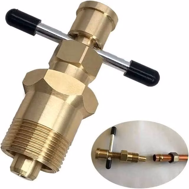 SPETLEK Gold Brass Plumbers Olive Puller Removal Tool for 15-22mm Gas Pipes – 1