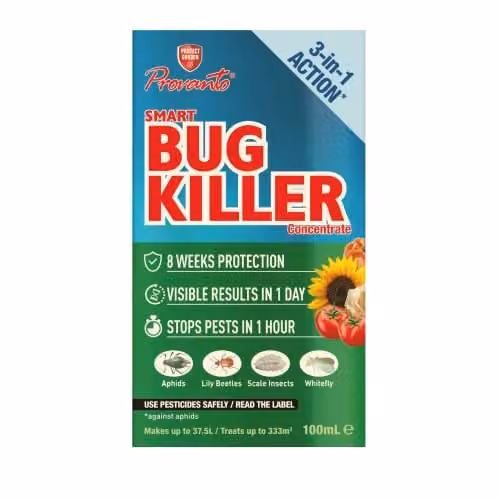 Provanto Smart Bug Killer 3-in-1 Insect Pest Control Concentrate for Ornamental, Indoor and Vegetable Gardens, 100ml Makes 37.5L – 2