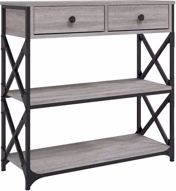 Berkfield Home Grey Sonoma Console Table, W/D/H: 75 x 28 x 75 cm – 1