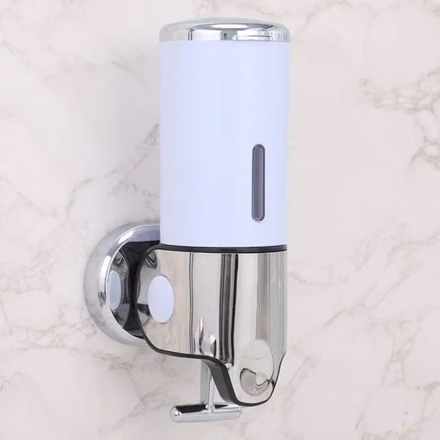 Kelvenix Wall Mounted Plastic Soap Dispenser with Pump, White