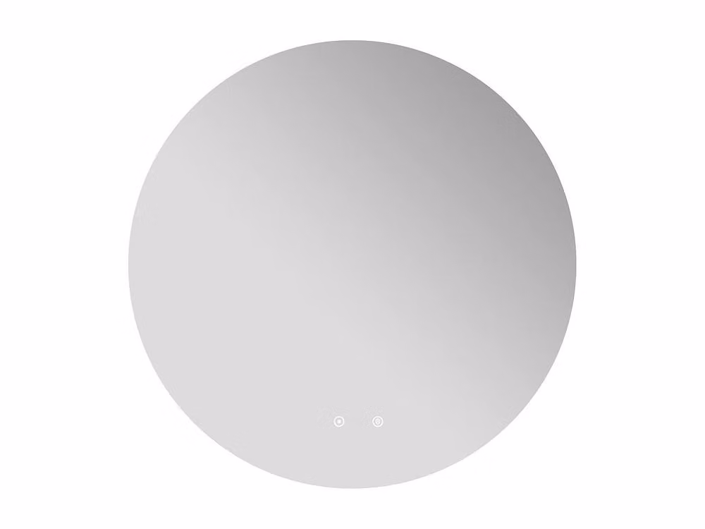 Vente-unique ROMULA Oval Frameless Anti-Mist LED Bathroom Mirror in Clear, Diameter: 90 cm – 2