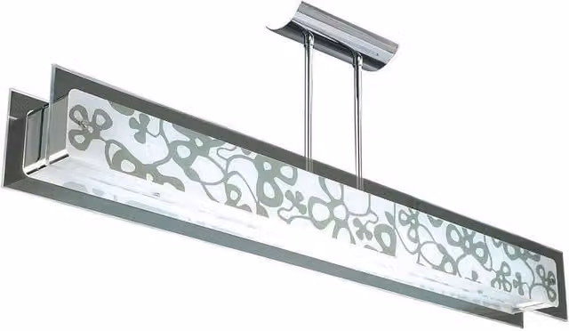 Netlighting Euphoria Semi Flush Ceiling Light in Chrome and Grey with White Glass – 1