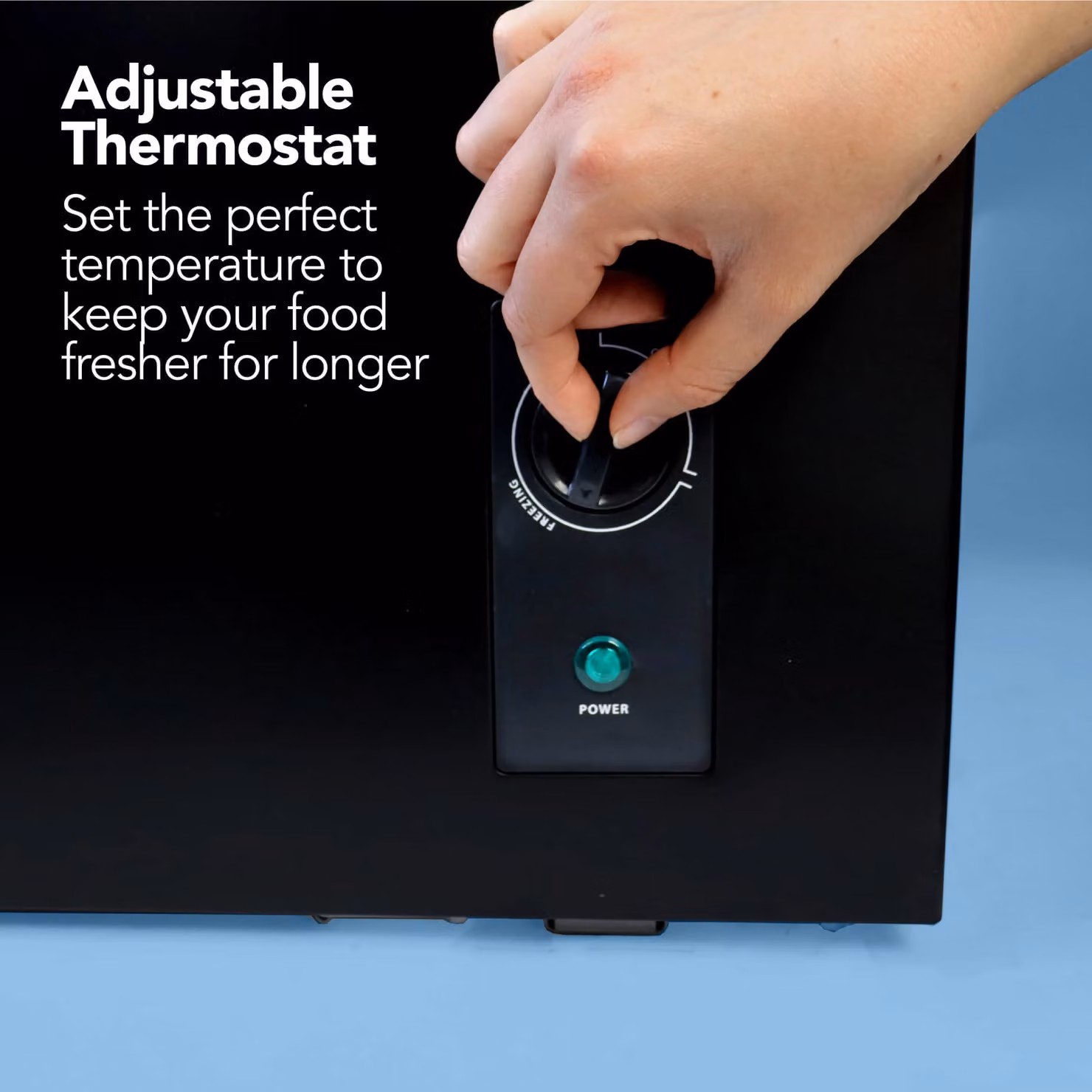 Igenix Freestanding 99L Chest Freezer in Black – 6