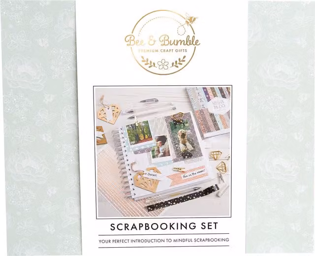 Bee and Bumble Multicolour Scrapbooking Set with Bookmark