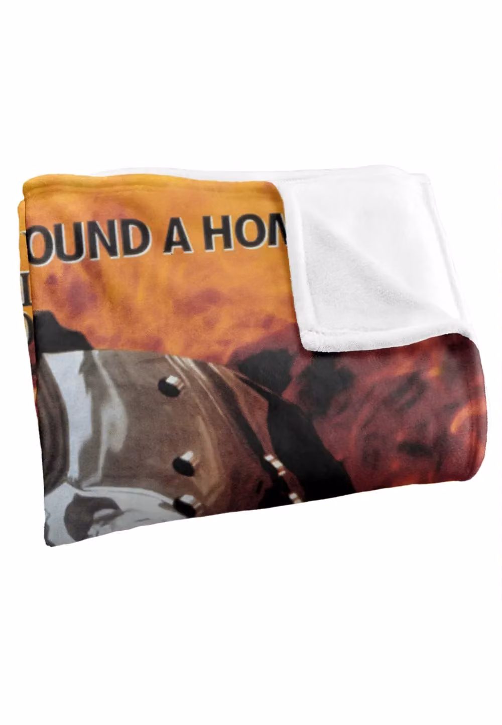 Friday the 13th Jason Goes to Hell Poster Super Soft Throw Blanket, White and Multicolour, W: 152 cm, D: 127 cm – 3