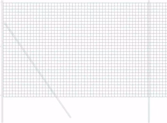 Berkfield Home Green Euro Fence PVC Coated Steel Rectangular Mesh, W: 10 m, H: 1.5 m – 1
