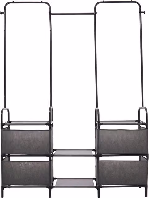 Kidkid Modern Metal Clothes Rail in Grey