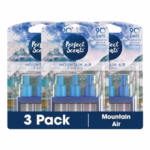 Perfect Scents Plug In Air Freshener Refill Mountain Air, 3 x 20ml Packs – 2
