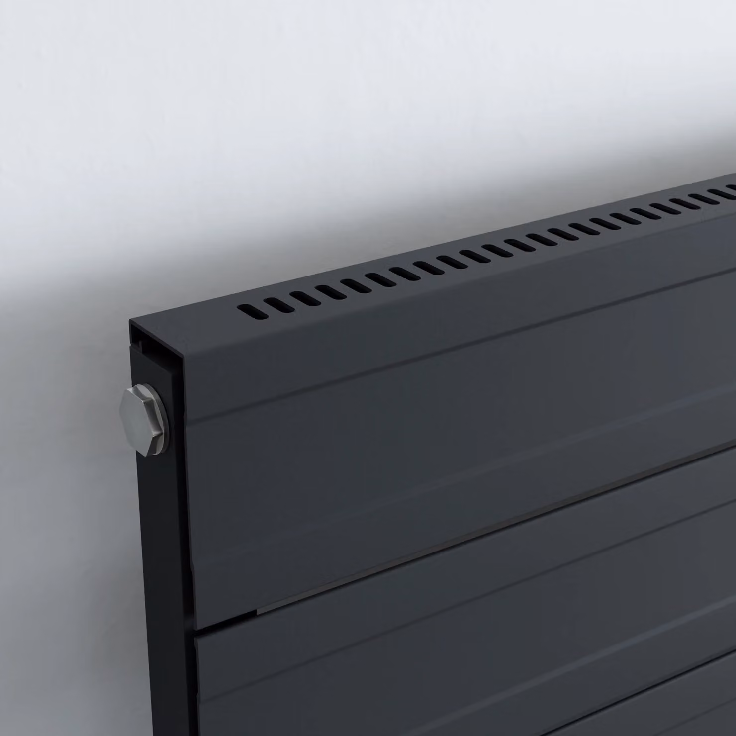 Agadon Rome Designer Aluminium Radiator in Dark Grey, W/H: 60.3 x 80.0 cm – 3