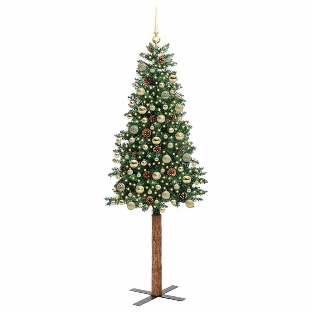 Berkfield Home Slim Green Christmas Tree, Height: 180 cm – 3