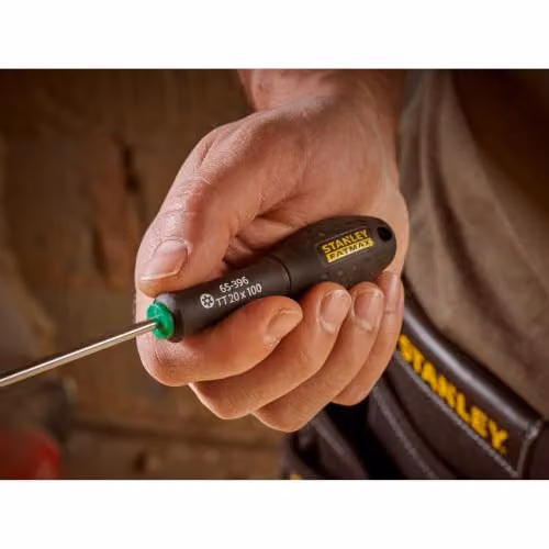 Stanley FatMax Tamper-Proof Torx Screwdriver TTX20 x 100mm in Black and Green – 3