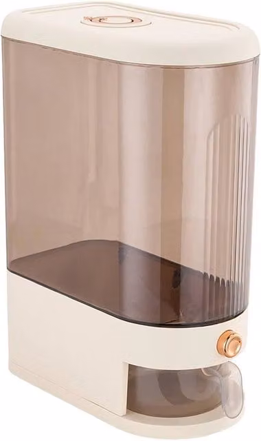 Kelvenix 10kg Double Cereal and Rice Dispenser in White