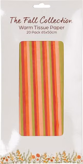 Multicolour Autumn Themed Tissue Paper for Children