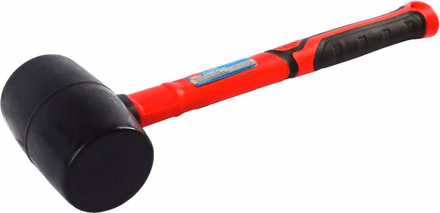 Hilka Black and Red Soft Rubber Mallet with Plastic Handle