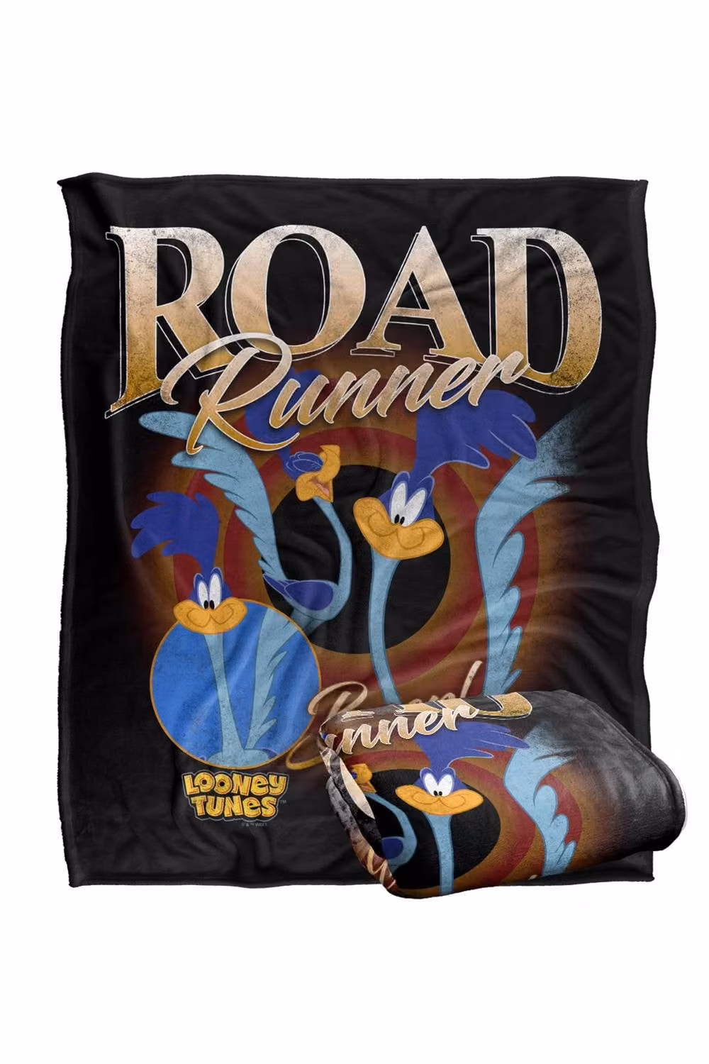 Warner Bros. Looney Tunes Road Runner Super Soft Silky Touch Fleece Throw Blanket, Multicolour, W: 152 cm, D: 127 cm – 6