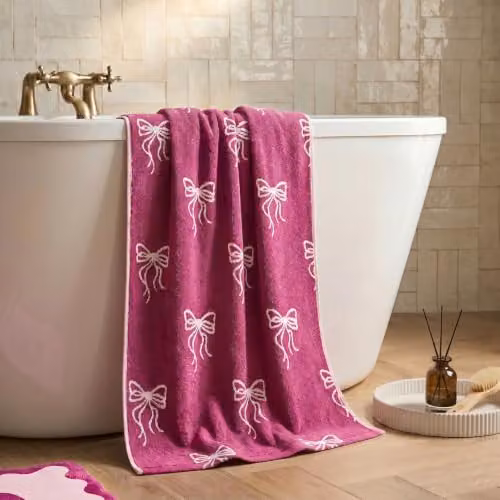 OHS Premium Cotton Terry Hand Towel, Quick Drying and Fluffy, Burgundy – 2