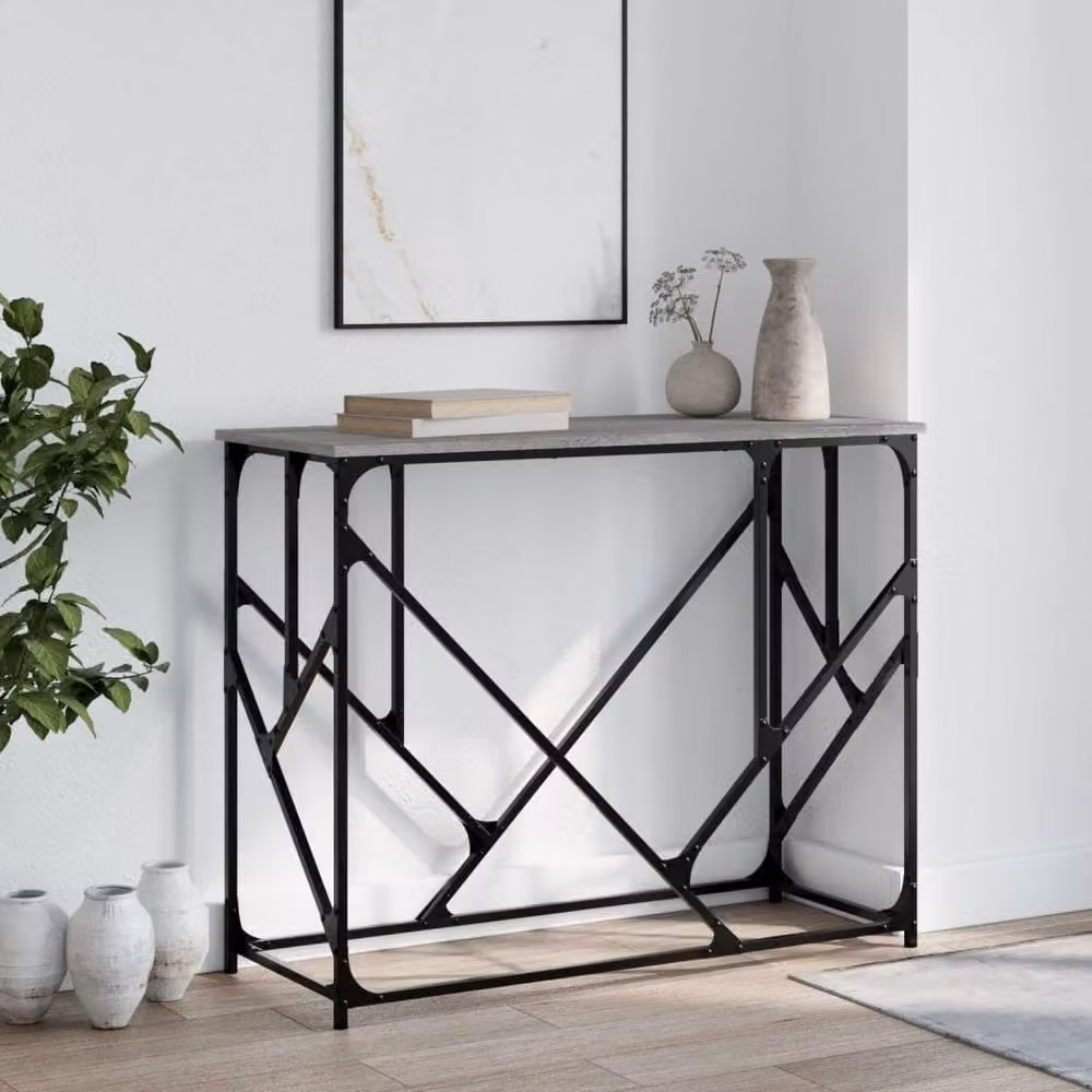 Berkfield Home Grey Sonoma Console Table, W/D/H: 100 x 40 x 80 cm – 2