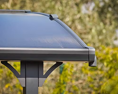 Palram CANOPIA Tucson 5000 Waterproof Garden Gazebo, Grey Aluminium, W: 360 cm, D: 360 cm, H: 242 cm – 4