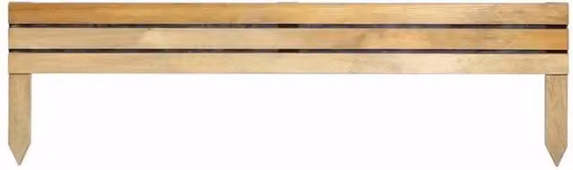 Rowlinsons Ledbury Border Edging Raised Bed, Pack of 4, Brown, L 120 cm x H 35 cm – 1