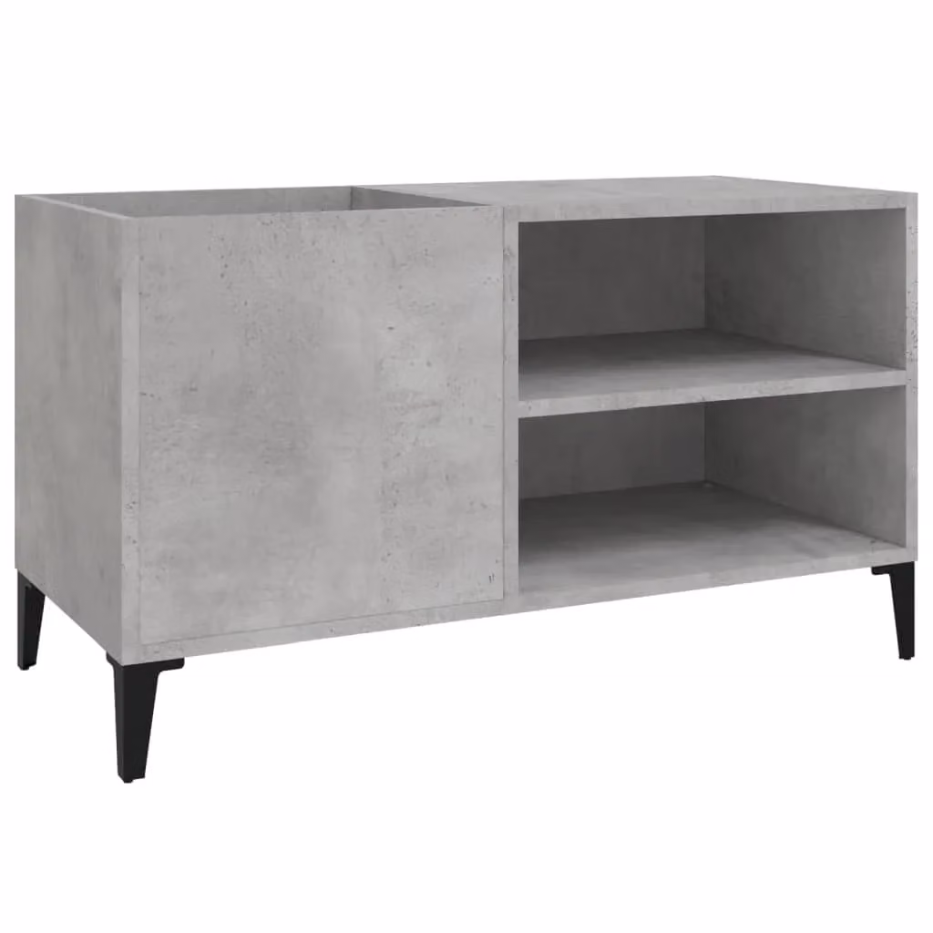 Berkfield Home Industrial Record Cabinet in Concrete Grey, W: 84.5 cm, D: 38 cm, H: 48 cm – 2