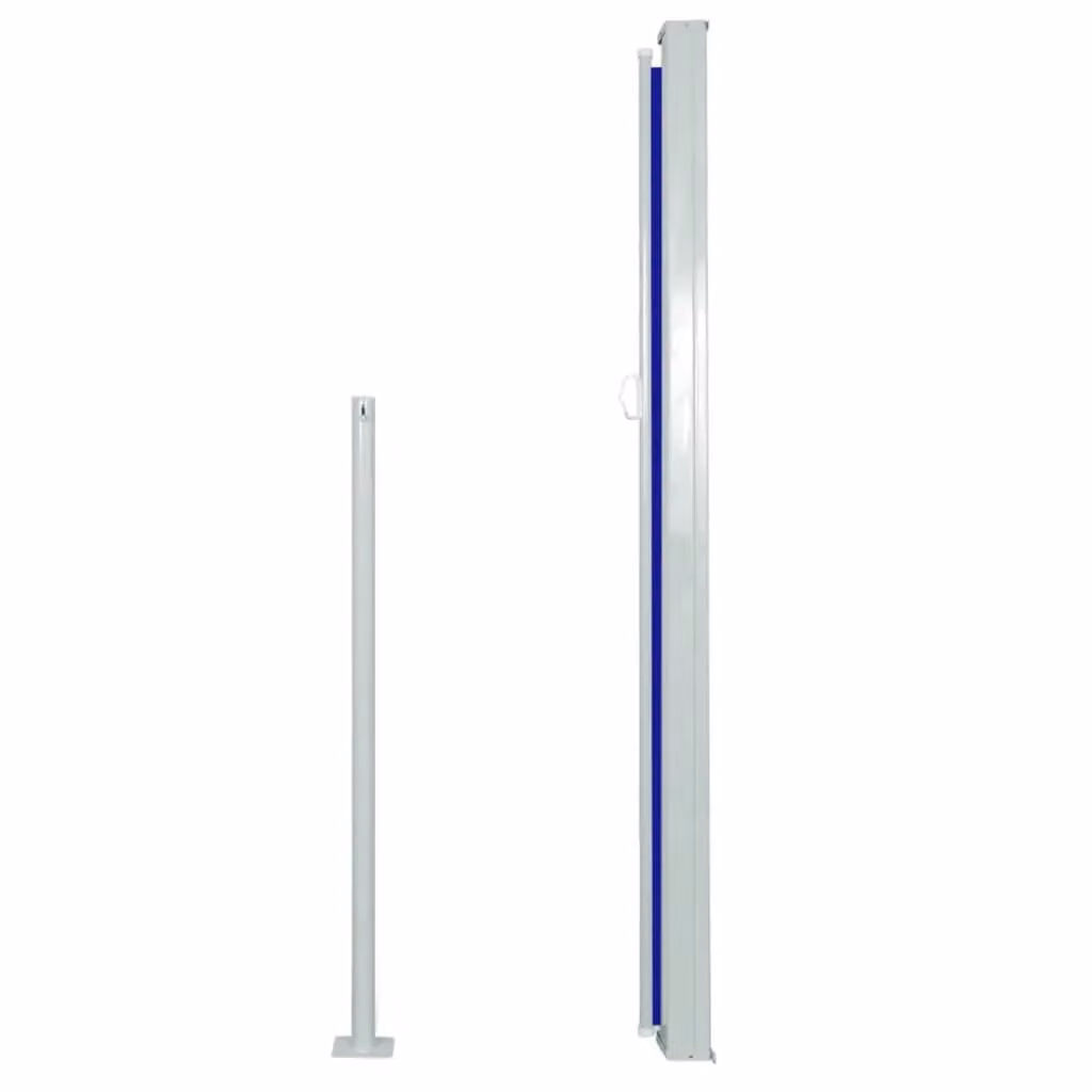 Berkfield Home Retractable Side Awning in Blue, W: 500 cm, H: 160 cm – 3