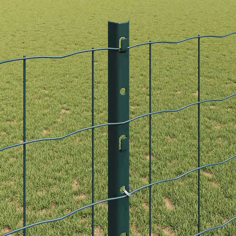 vidaXL Green Garden Fence Set of 2, Green Polyethylene Plastic, W/H: 120 x 25 cm (per panel) – 3