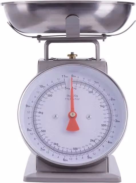 Orsina Grey Retro Manual Kitchen Scale with 5kg Capacity and Analogue Display – 1
