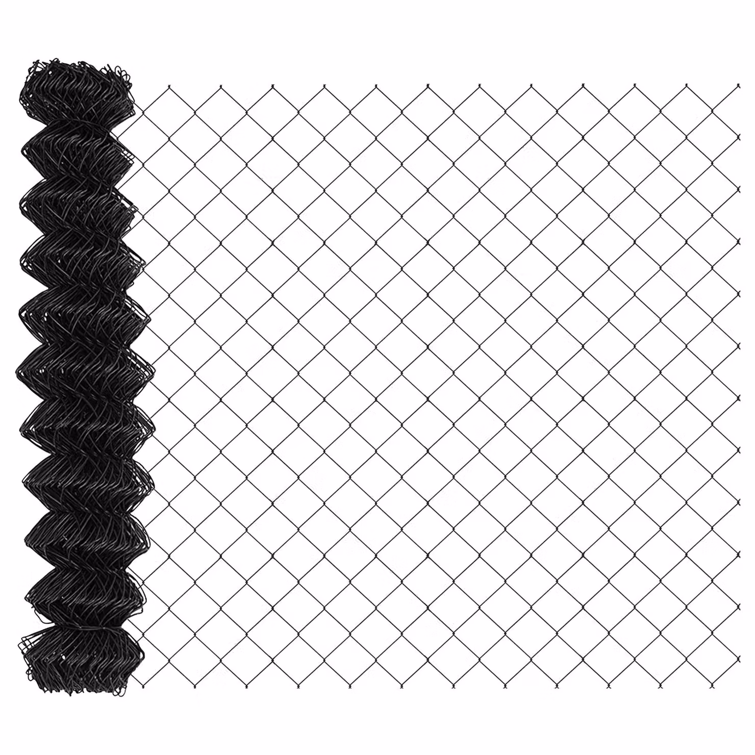 Berkfield Home Grey Galvanised Steel Chain Link Fence with 20 U-Profile In-Ground Posts, W: 10 m, H: 1.2 m – 3