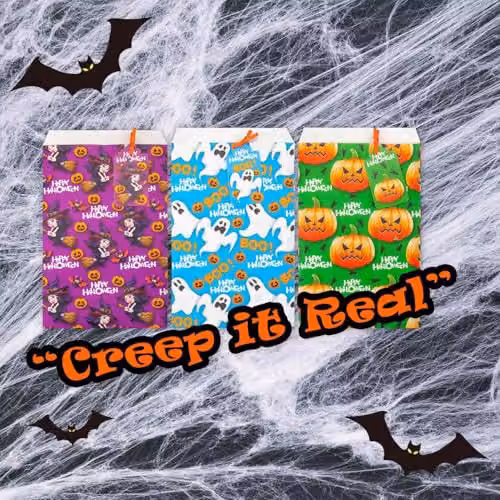 VFM e-Store Halloween Mini Paper Bags, Pack of 10, Multicolour – 6