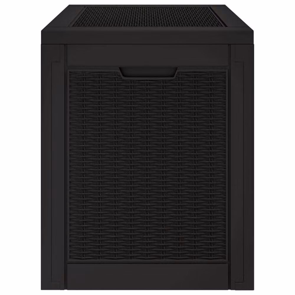 Berkfield Home Garden Storage Box in Black Plastic, W: 55.5 cm, D: 43 cm, H: 53 cm – 5