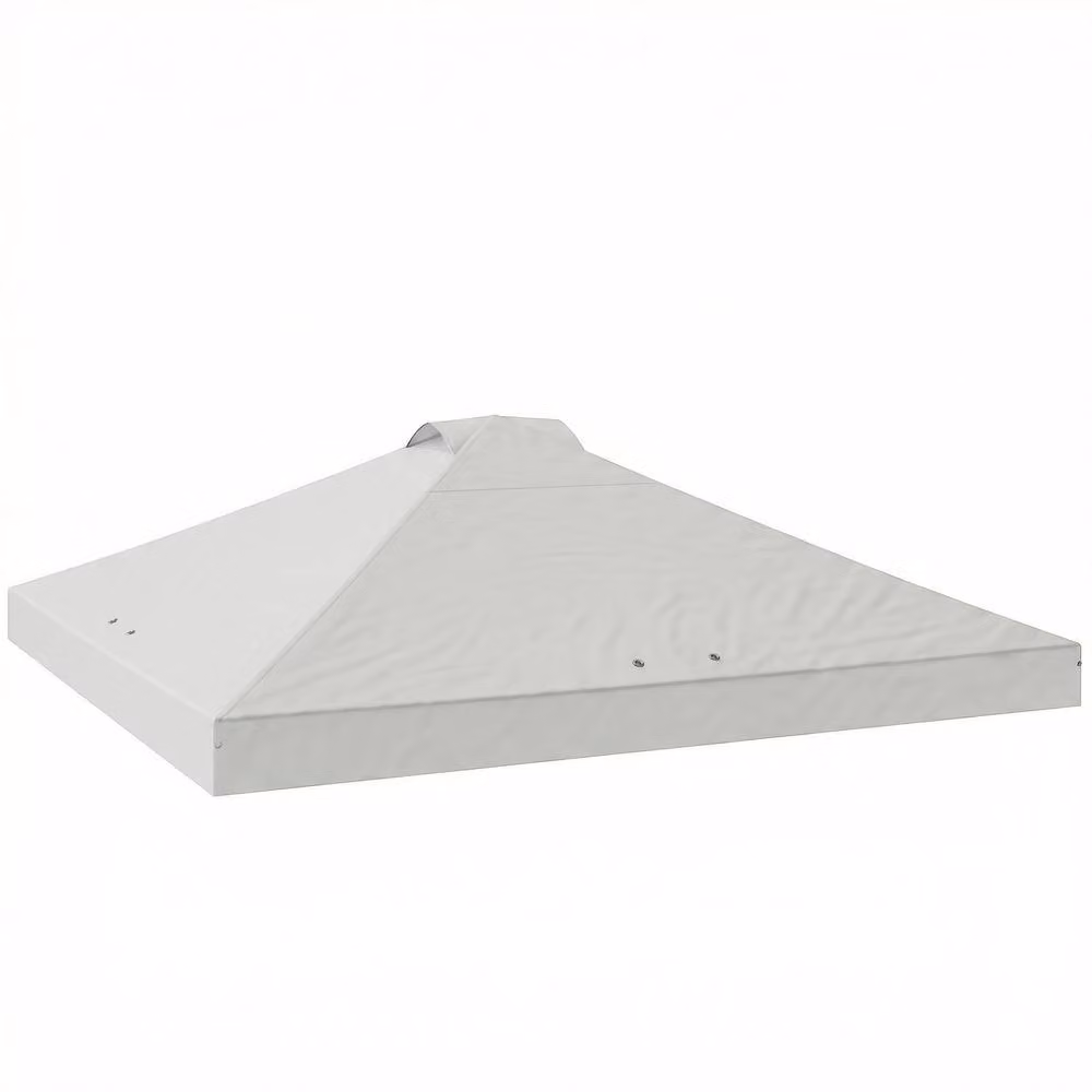 OUTSUNNY White Waterproof UV50+ Gazebo Roof Replacement for 3 x 3 m Frame – 2