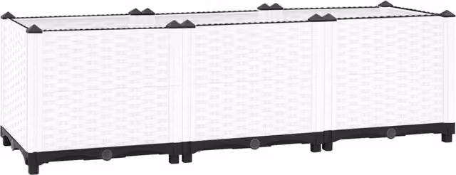 Berkfield Home Grey Polypropylene Raised Bed W/D/H: 120 x 40 x 38 cm – 1